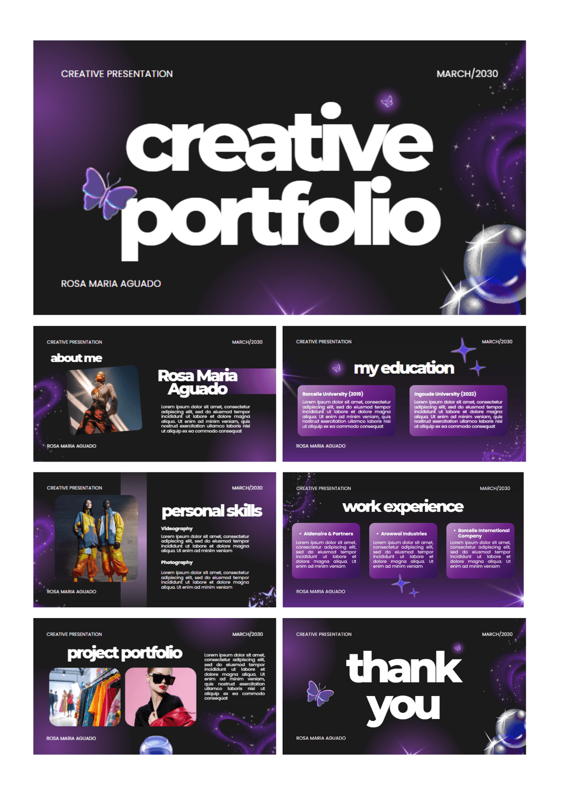 Red and Yellow Playful Creative Portfolio Presentation